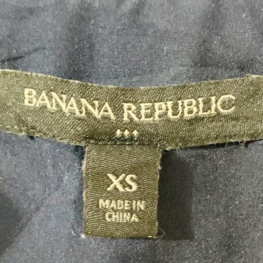 Banana Republic Factory Flutter Sleeve Peplum Blouse Floral Print Ruffled V-neck - Picture 7 of 11